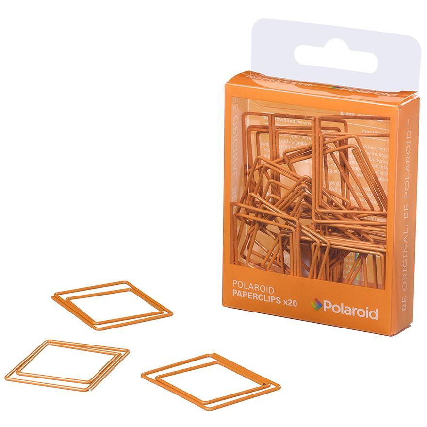 Polaroid shaped paperclips - Orange (197177540619)
