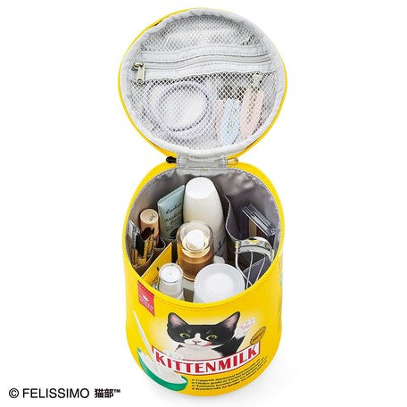 Kitten Milk Tea | Cosmetic Pouch | White Cat (4586672586826)