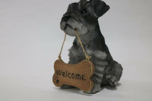 Children Ornaments | Schnauzer with Welcome Sign | 正價