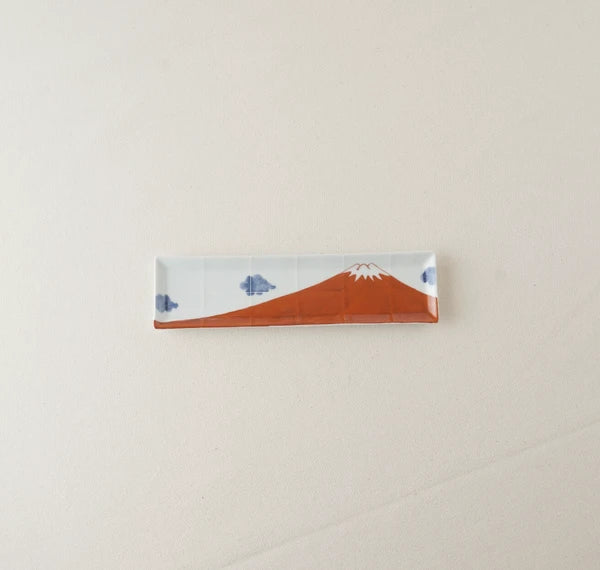 Imari Ware | Fuji Rectangular Plate | Red | 正價
