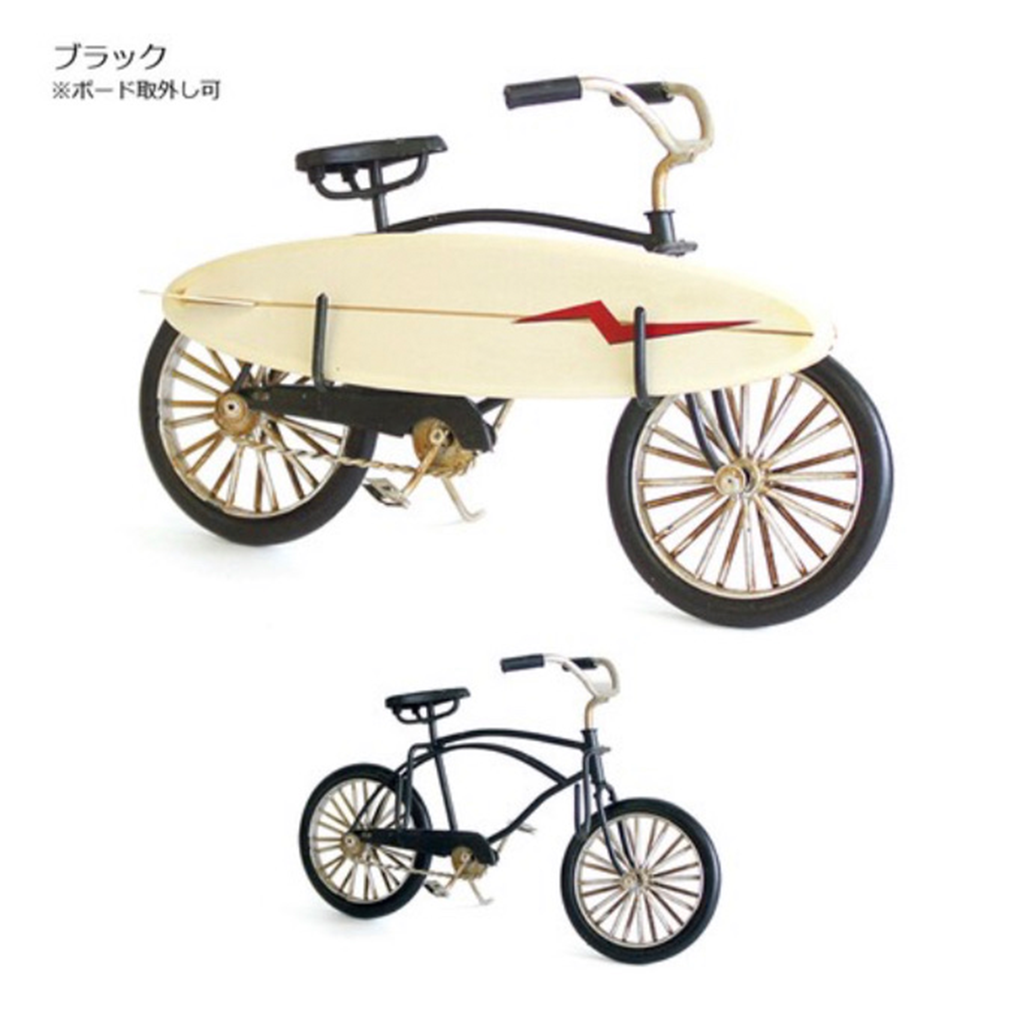 Key Stone | Nostalgic Surfboard Deco | Black