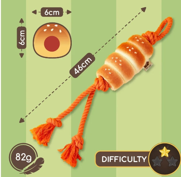 Dog Pet Toy | Sausage Bun | 正價