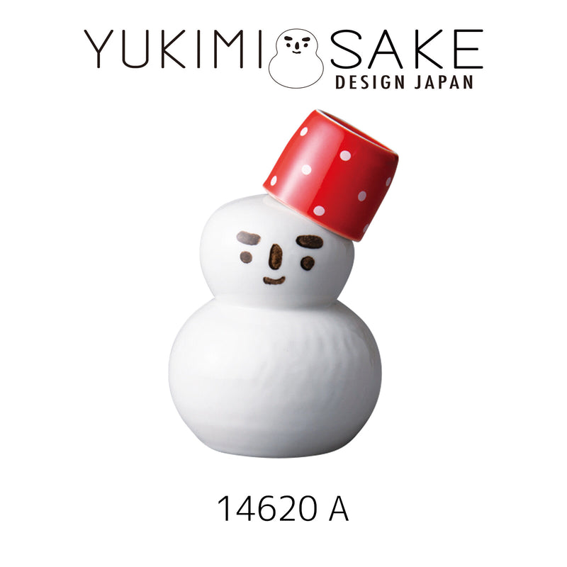 Snowman-shaped Sake Bottle with Cup | 正價