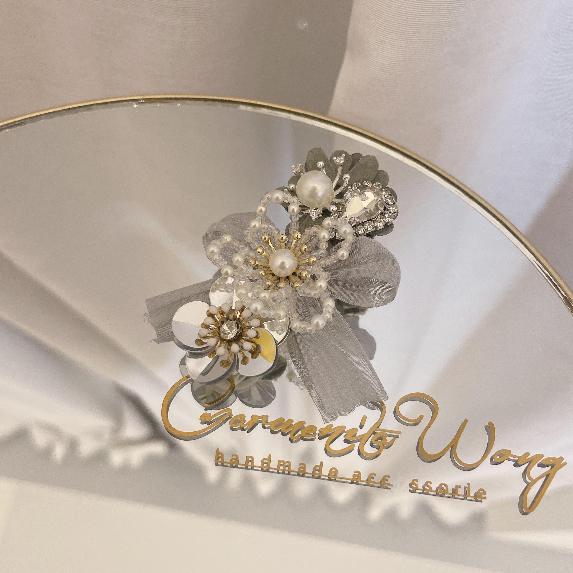 Carmenita Wong | Hair Clip | HC09 Silver