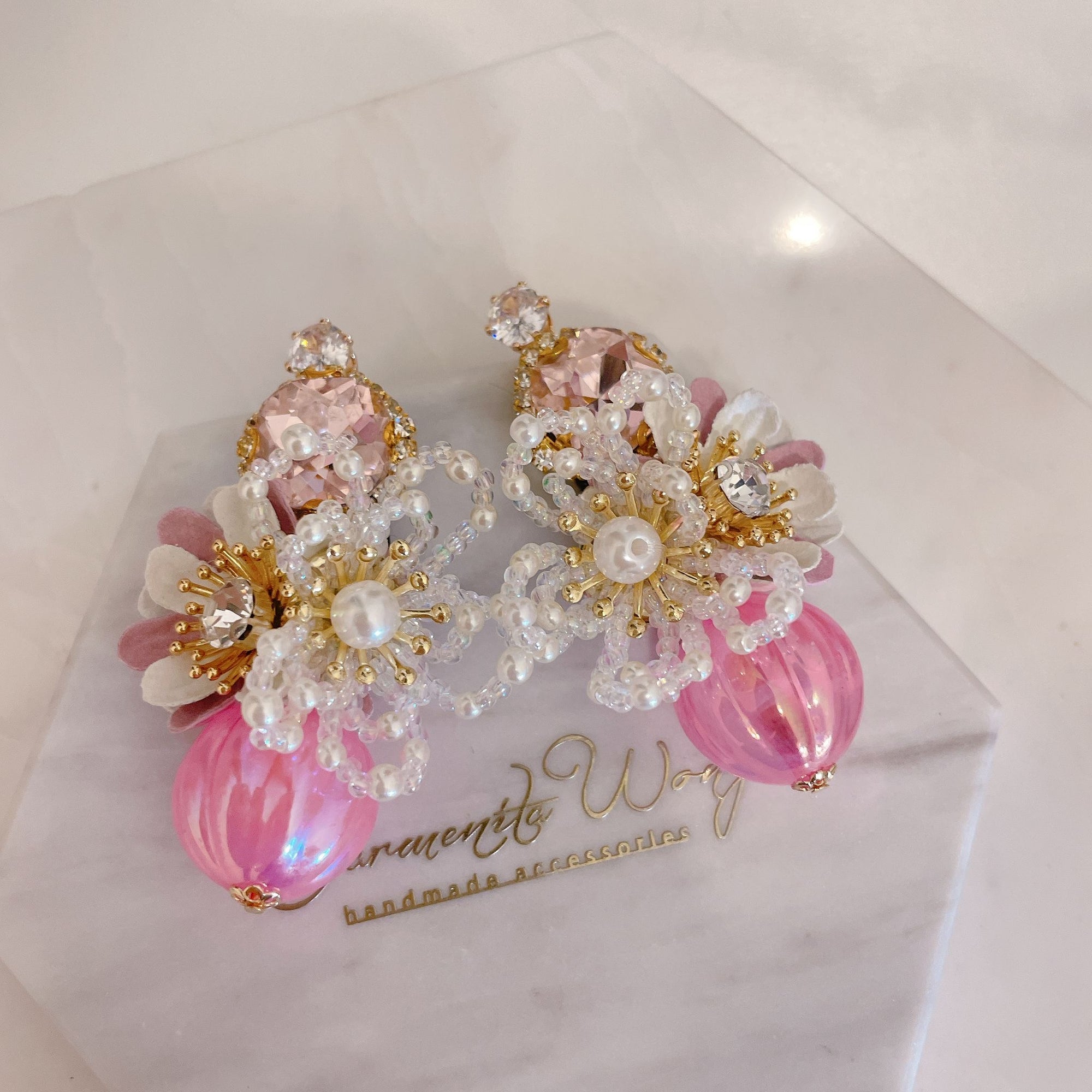 Carmenita Wong | Earrings | FF39 Pink