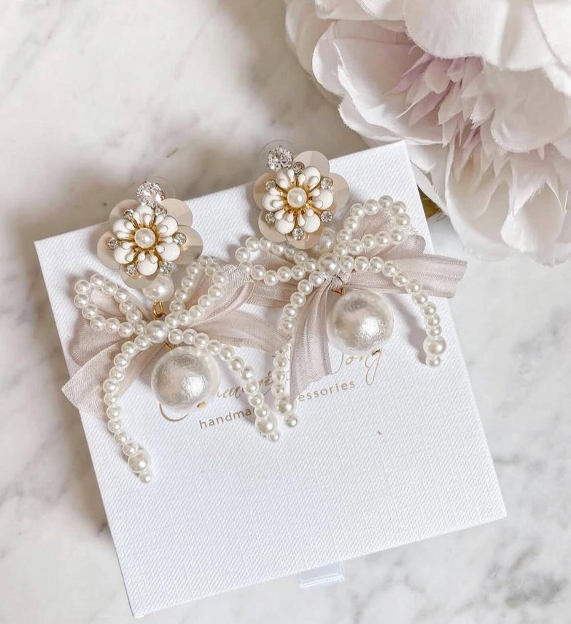 Carmenita Wong | Earrings | RF01 Beige