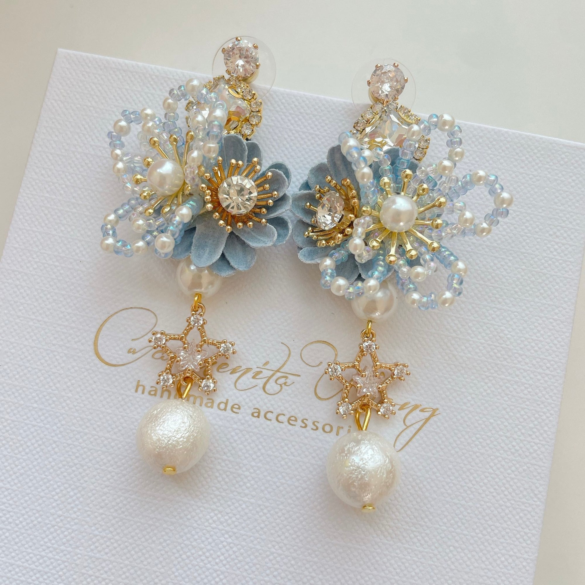 Carmenita Wong | Earrings | FF31 Blue