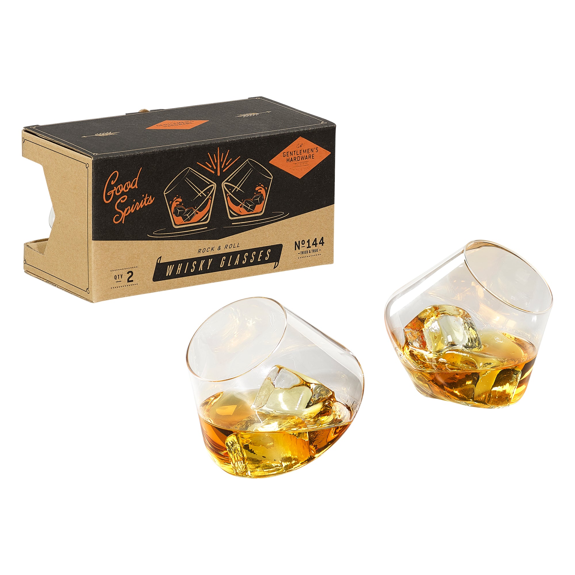 促銷 | Rocking Whisky Glasses (2pcs)