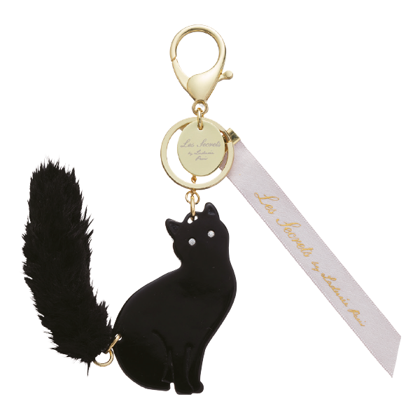 促銷 |Lovely Cat Bag Charm | Noir