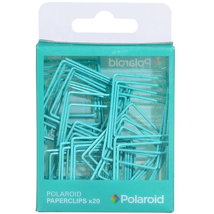 Polaroid shaped paperclips - Turquoise (197177704459)
