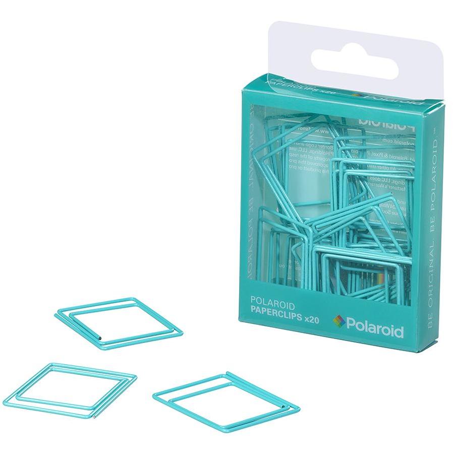 Polaroid shaped paperclips - Turquoise (197177704459)