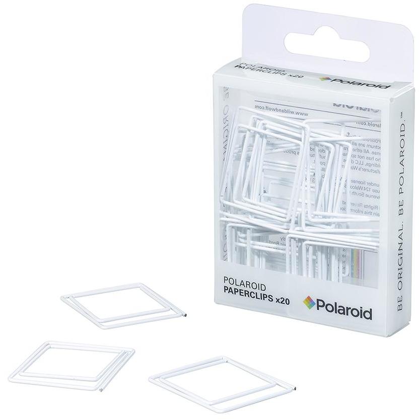 Polaroid shaped paperclips - White (197177573387)