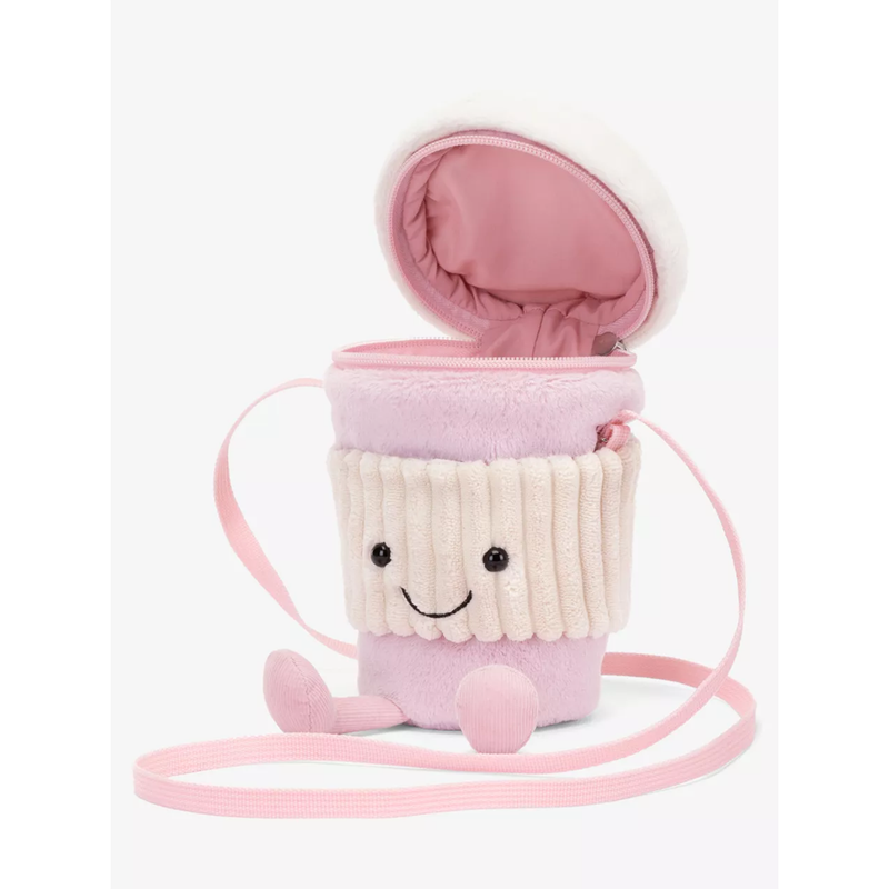 Jellycat Amuseables | Coffee-to-go Woven Bag | Pink | 22cm | 正價