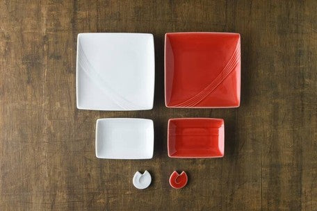 促銷 | Miyama | Mini Dish Chopstick Rest Set | Red & White