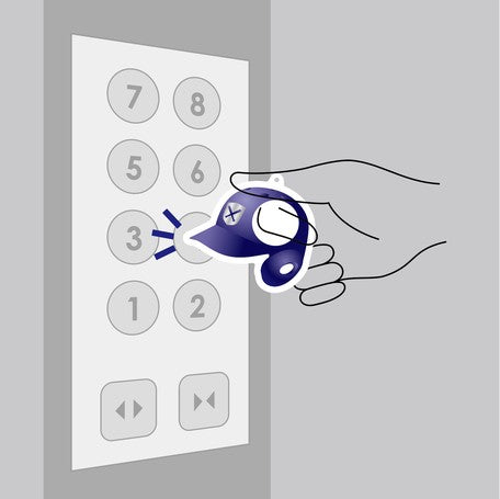 促銷 | Contact-avoidance Key Chain | Blue Helmet