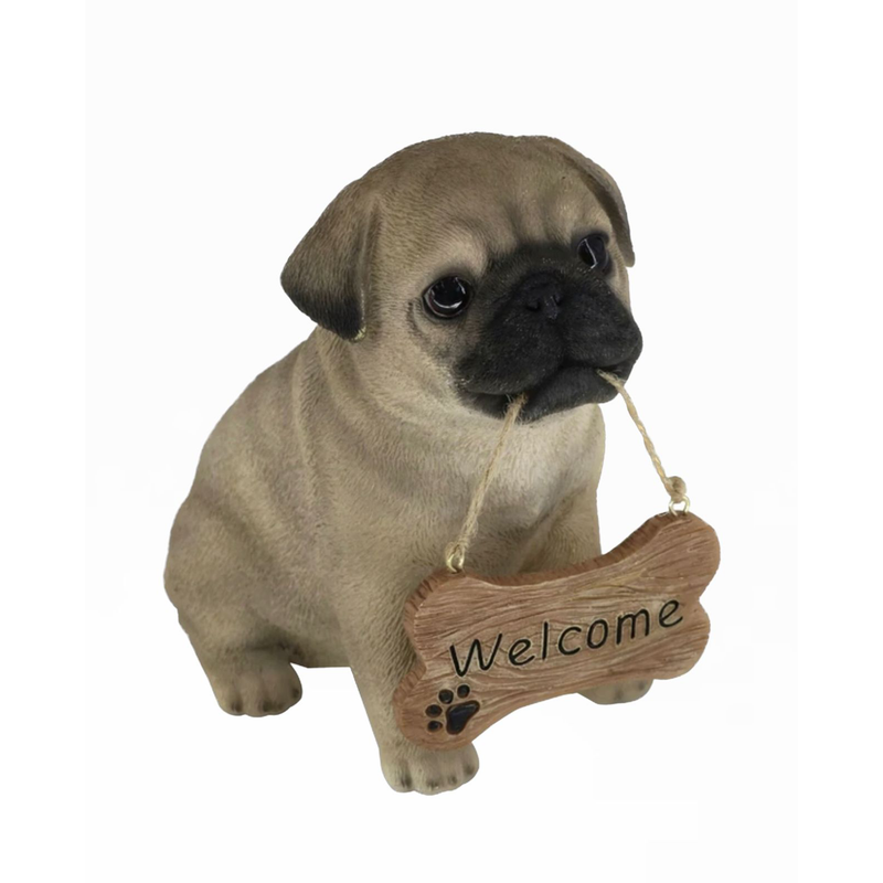 Children Ornaments | Pug with Welcome Sign｜正價