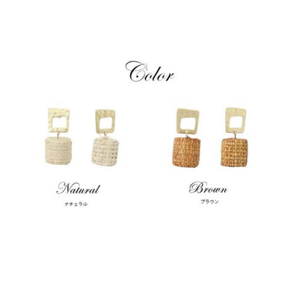 Rattan Pierced Earring | 正價