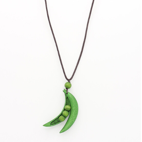 Shell Resin Mosaic Necklace | Pea | Green | 正價