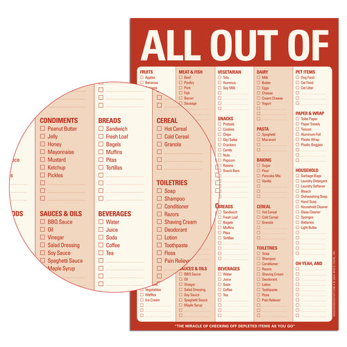 All Out Of Pad (Red) (with magnet) (197170167819)