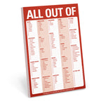 All Out Of Pad (Red) (with magnet) (197170167819)