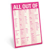 All Out Of Pad (Pink) (with magnet) (197169840139)