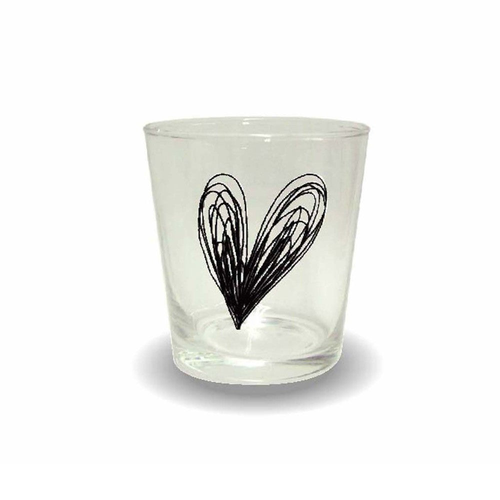 Japanese Roll Heart Tumbler | Black | 正價