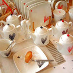 Japanese Roll Heart Teapot | Black | 正價