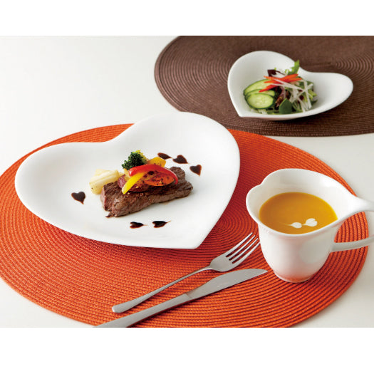 Cocoro Plate | Heart Shaped | White | 正價
