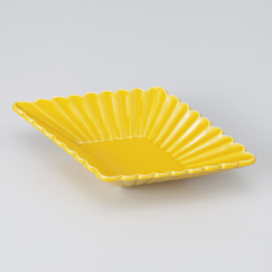 Mino Ware | Chrysanthemum Plate | Yellow | 正價