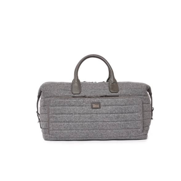 Ruffle-Wool Holdall | Grey