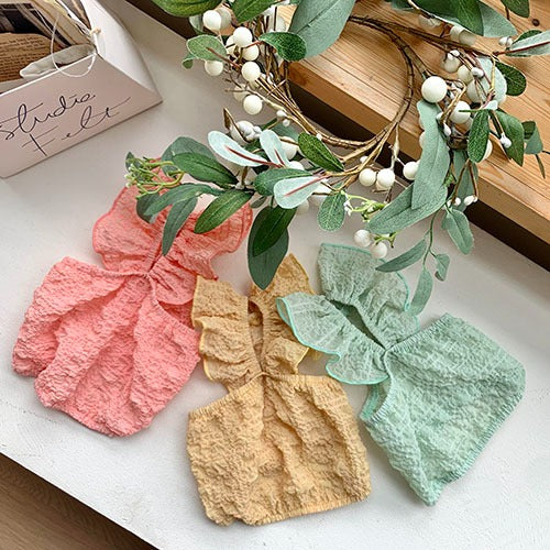 Dog Pet Wear | Bubble Crop T-shirt | Yellow | 正價