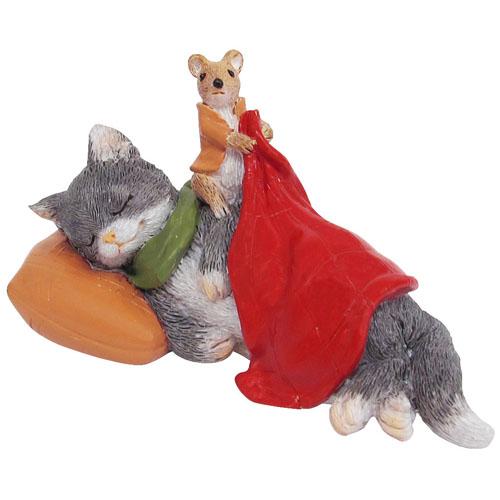 Copeau Display | 72062 | Sleeping Cat with Rat (3767012982818)
