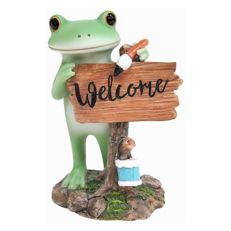 Copeau Display | 72265 | Frog Painting Welcome Board