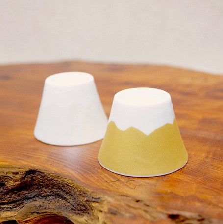 Mt. Fuji Wooden Gift Box | Sake Cup | Gold & Silver | 2 Pcs Set | 正價