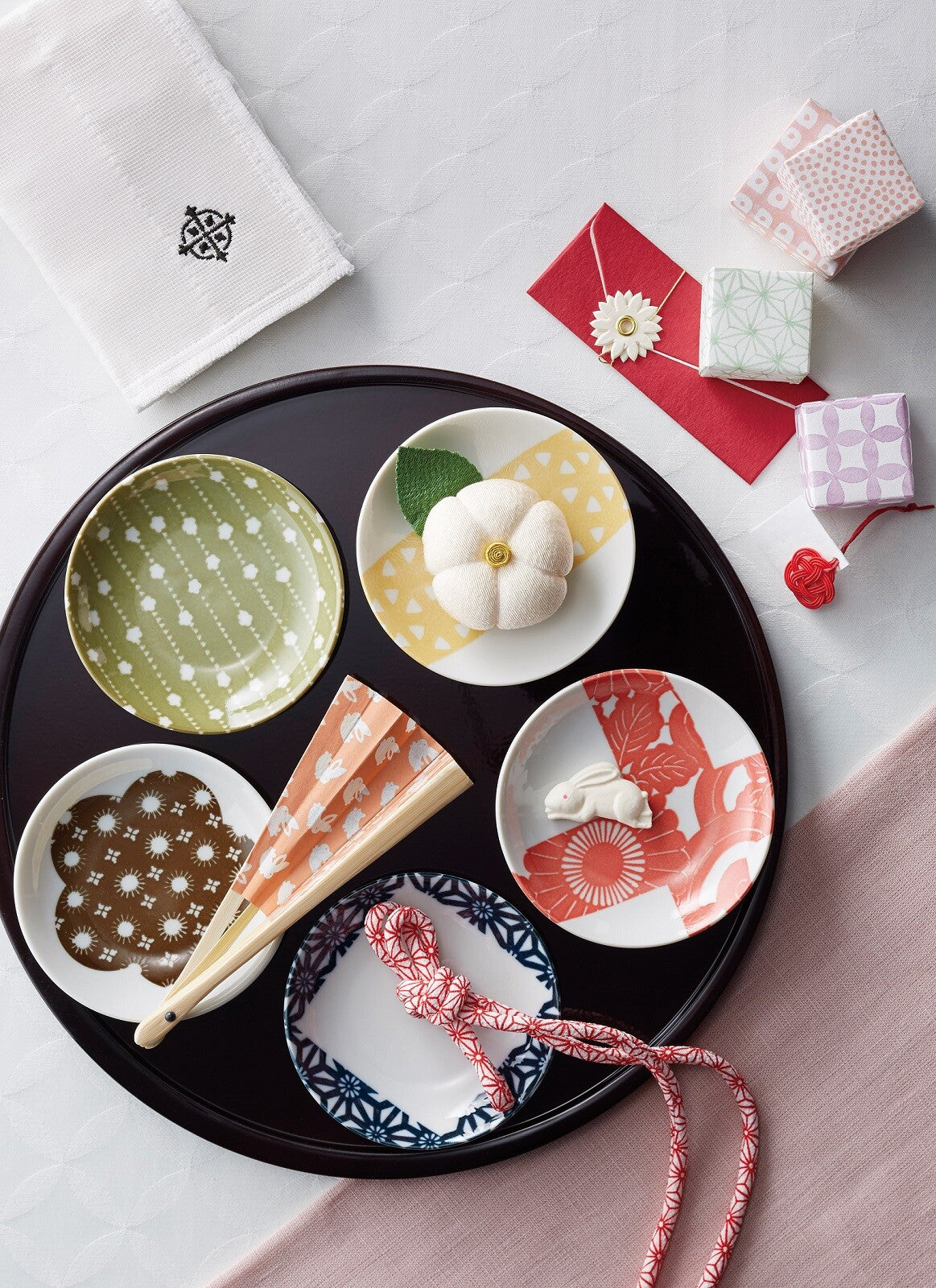 Ise Katagami | Kitchen Towel & Mini Dish | 5Pcs Set | 正價