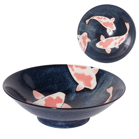 Mino Ware | Pottery Bowl | Colored Carp | 正價