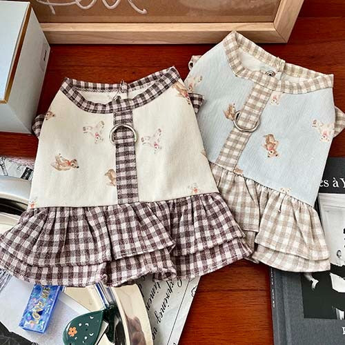 Dog Pet Wear | Check-Bear Harness One-Piece | 正價