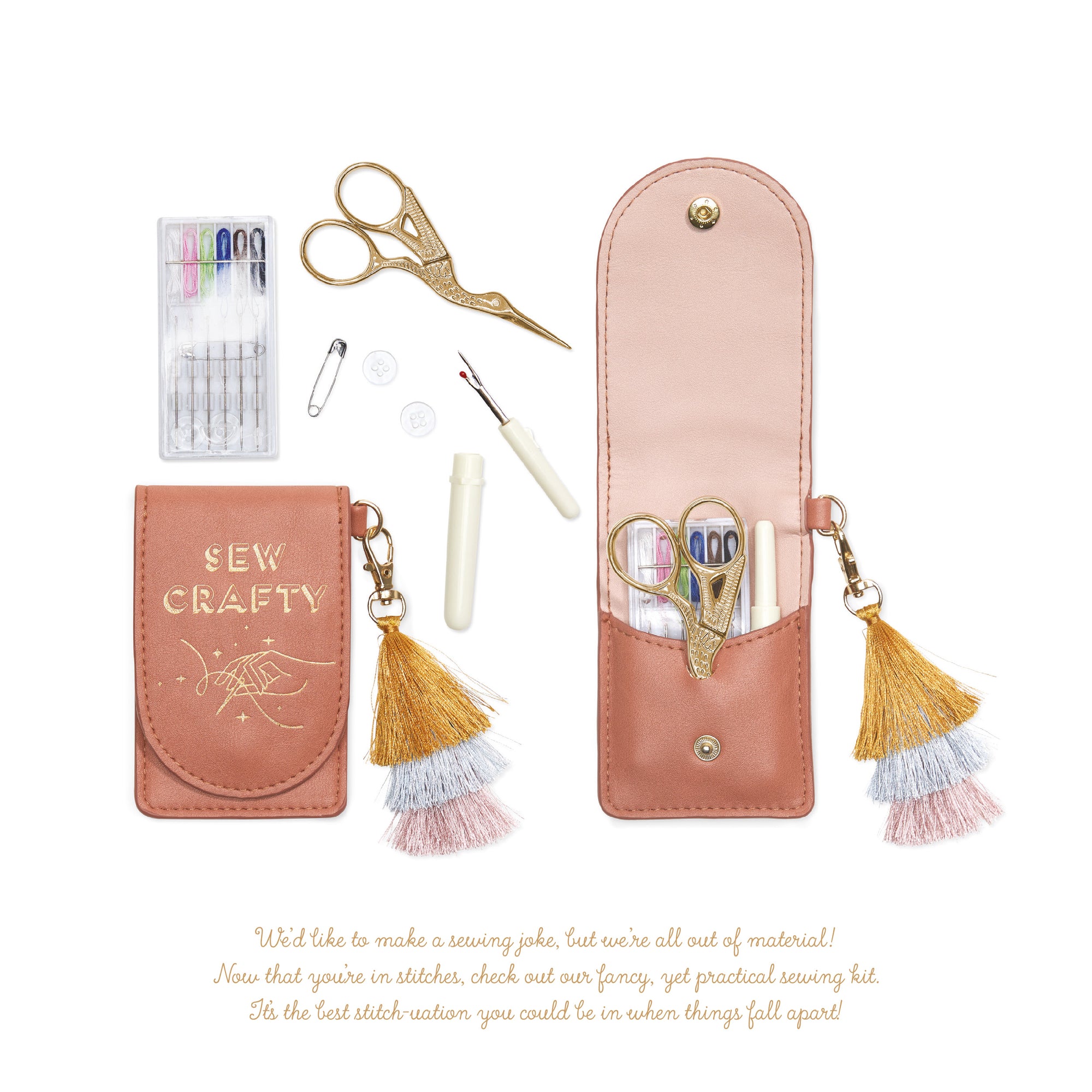 Vegan Leather Sewing Kit "Sew Crafty" | 正價