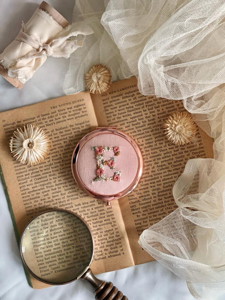 AFS | Embroidered Compact Mirror | E