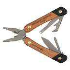 Fishing Multi-Tool Acacia wood & Titanium Finish (1613100646434)