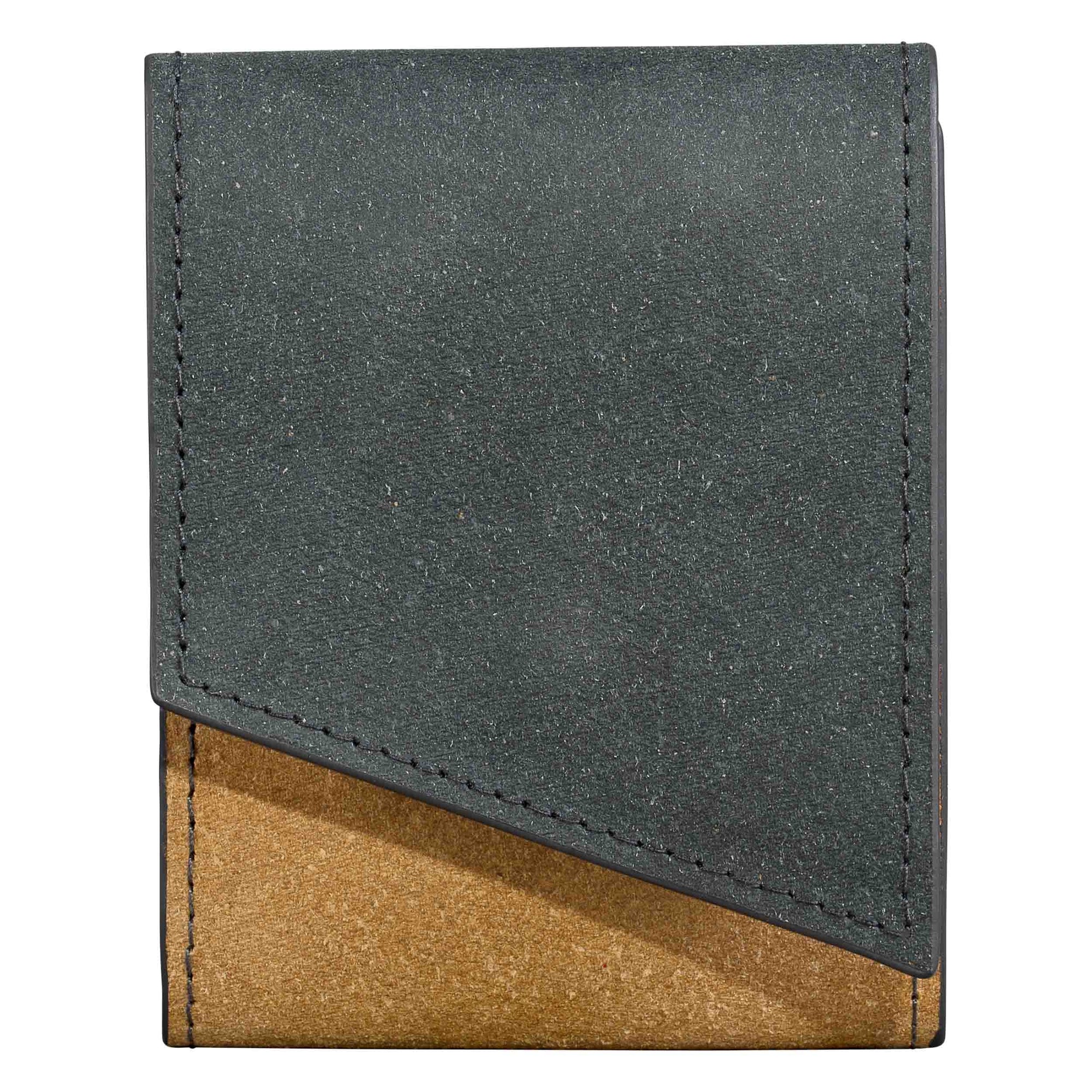Manicure Kit Recycled Leather Black & Tan (1613070368802)