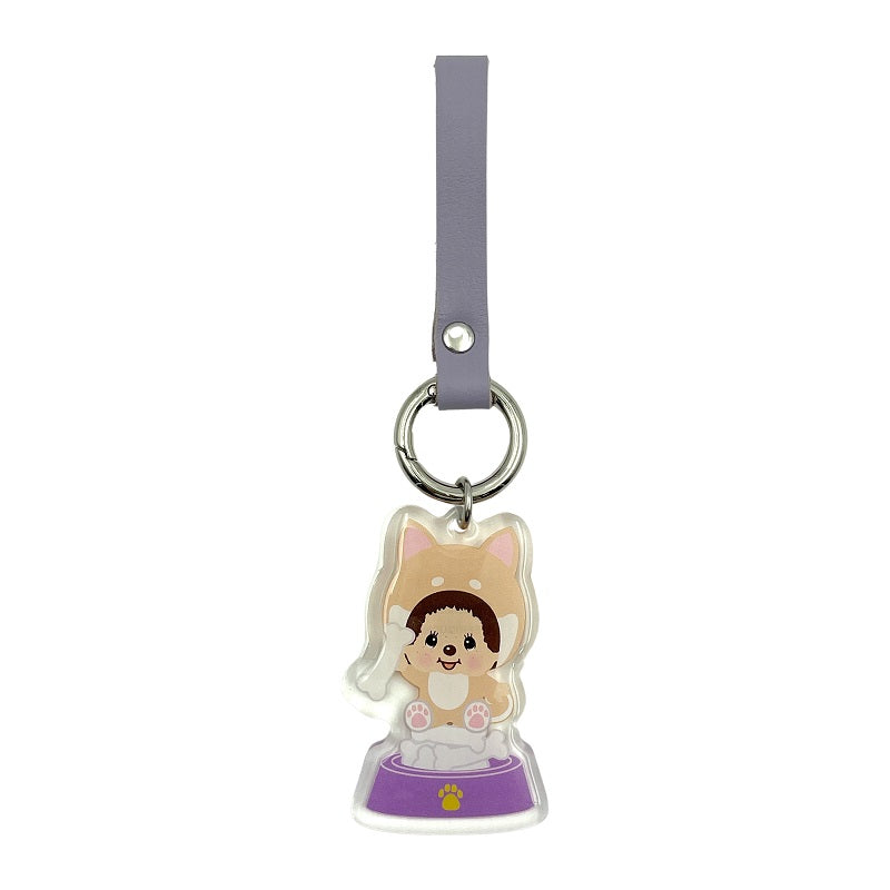 Monchhichi | Leather Strap Keychain