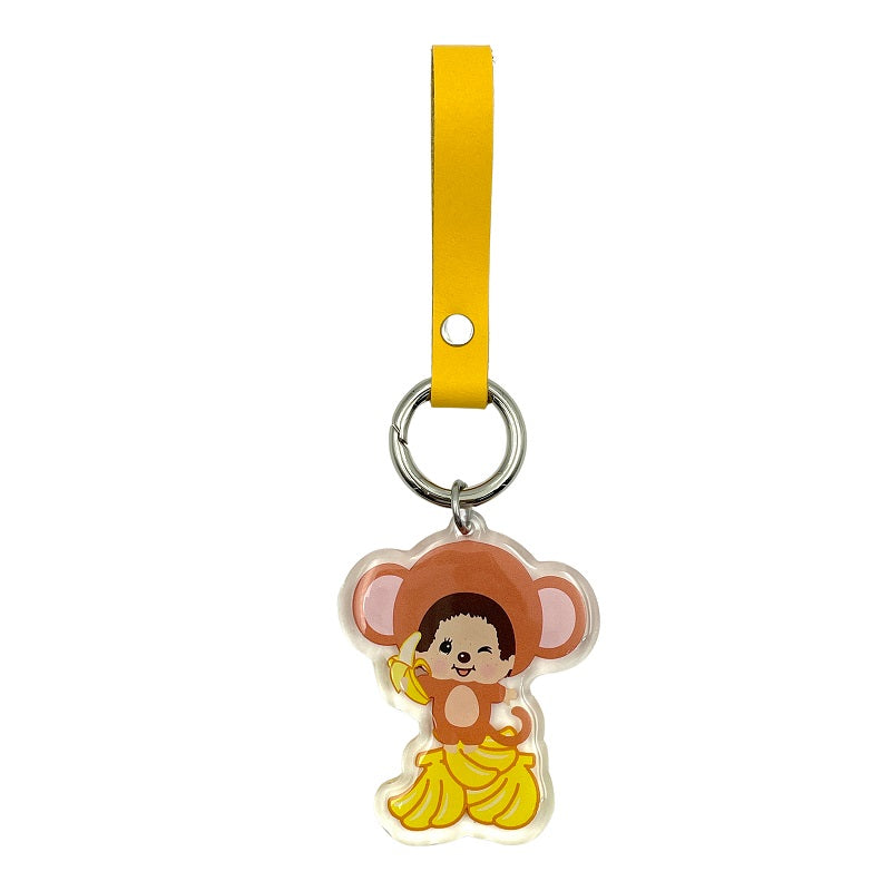 Monchhichi | Leather Strap Keychain