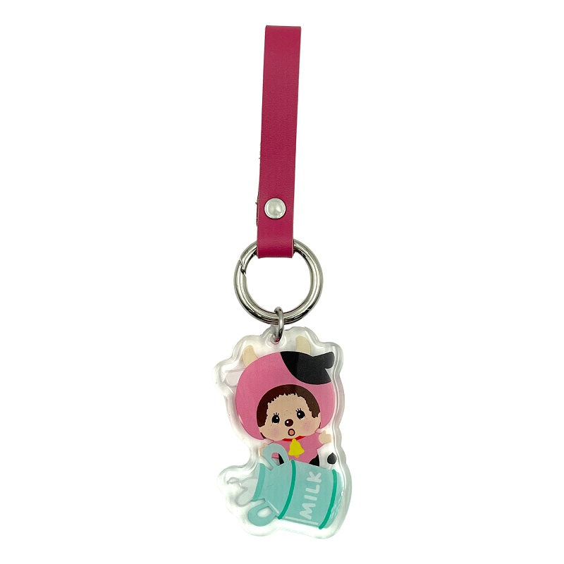 Monchhichi | Leather Strap Keychain