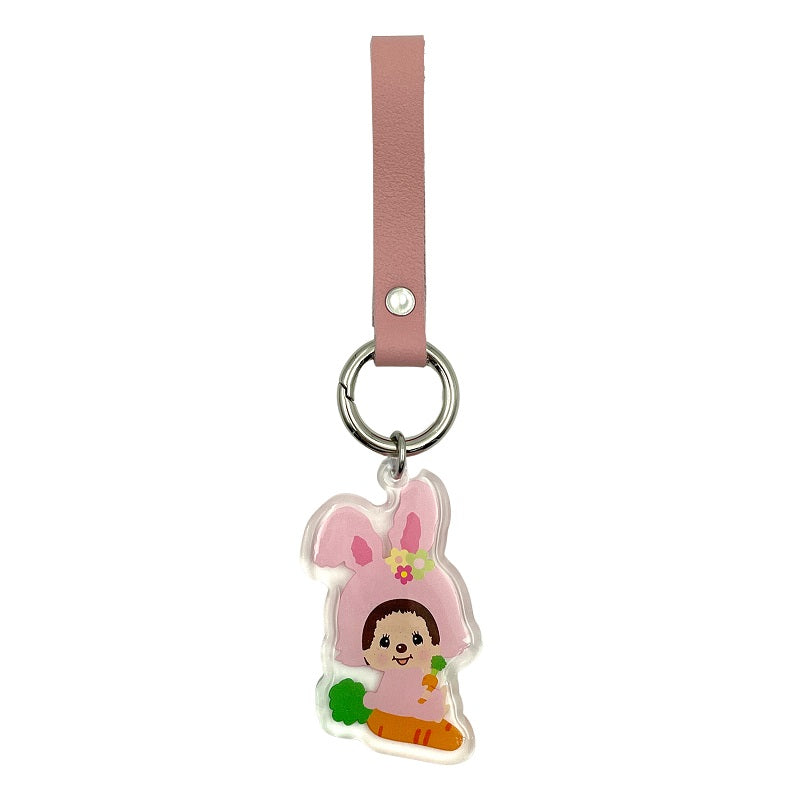 Monchhichi | Leather Strap Keychain