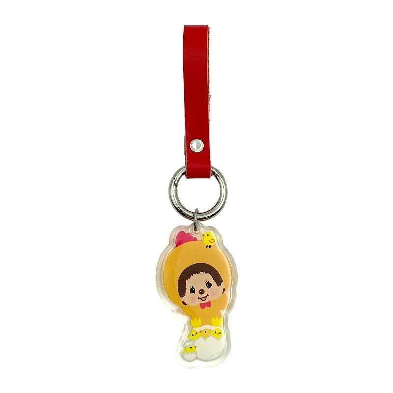 Monchhichi | Leather Strap Keychain