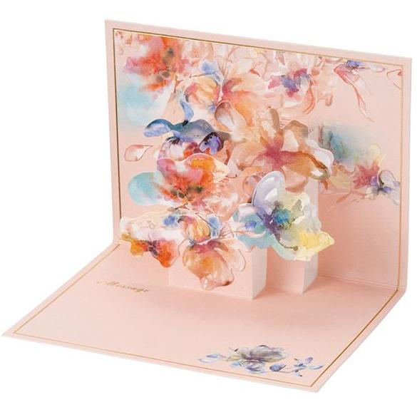 Message card - Pastel Aquarelle Violet (238627946507)