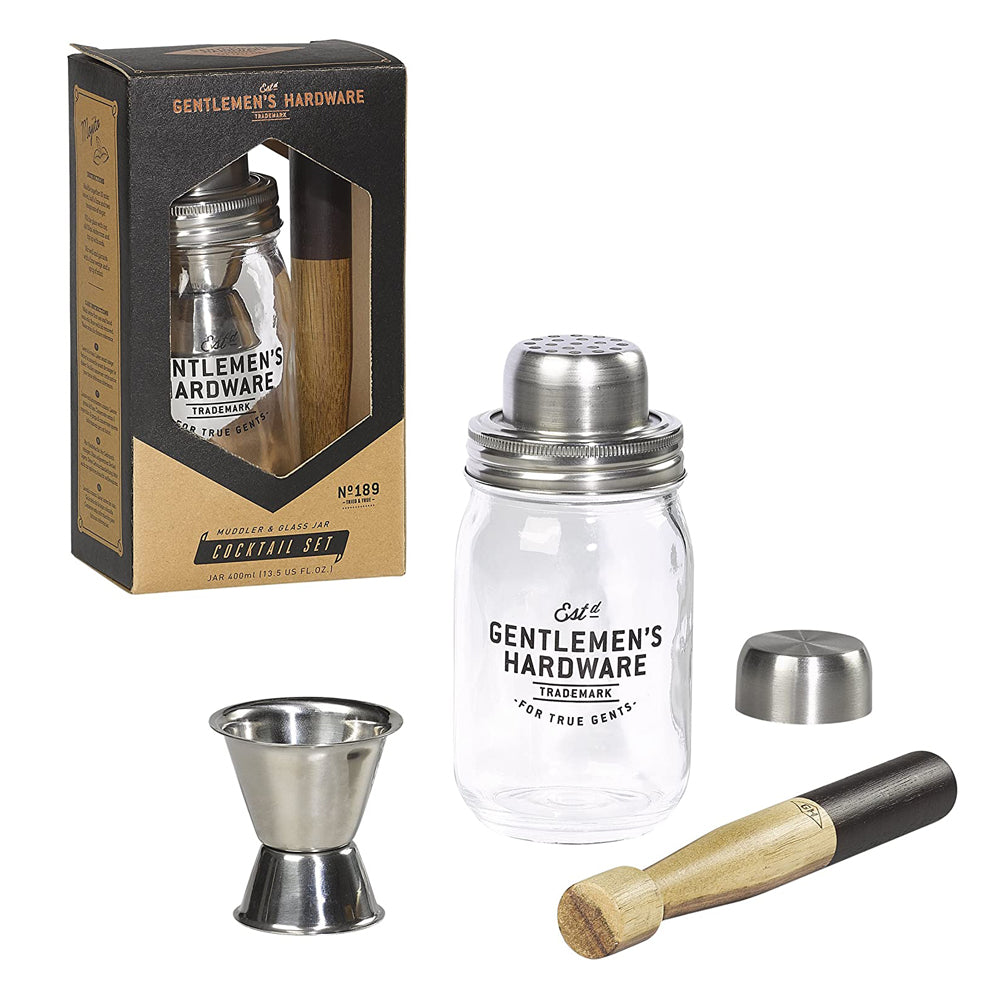 Muddler & Glass Jar Cocktail Set | 正價 (4732505063498)