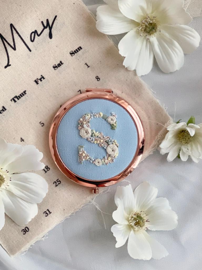 AFS | Embroidered Compact Mirror | S