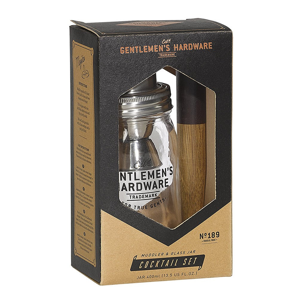Muddler & Glass Jar Cocktail Set | 正價 (4732505063498)